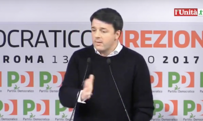 Renzi alla Direzione PD, 13 febbraio 2017 Renzi alla Direzione PD, 13 febbraio 2017